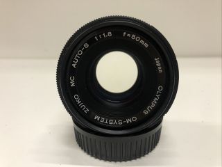 Vintage Olympus 50mm 1.  8 Auto - S Zuiko Mc Japan Prime Slr Camera Lens