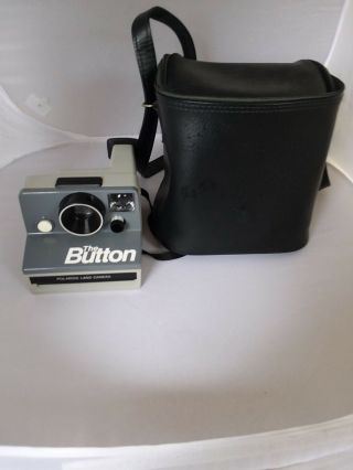 Polaroid The Button Instant Land Camera With Leather Case