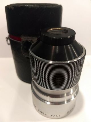 Bell And Howell 16mm Projector Lens 2 Inch F/1.  2 Made In Usa