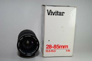 Vivitar 28 - 85mm F3.  5 - 4.  5 Macro Lens For Canon C/fd