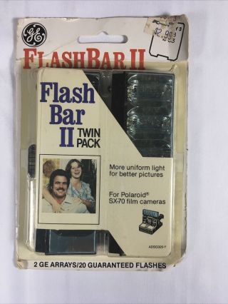 Ge Flash Bar Ii Twin Pack For Polaroid Sx - 70 Film Camera 20 Flashes