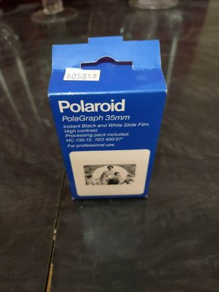 Vintage Polaroid Polagraph 35mm Instant Black And White Slide Film B&w