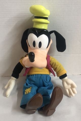 Vintage Disney Mouseketoys Goofy 17 " Vinyl Doll With Tags