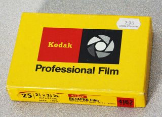 Outdated 6x9 Kodak Ektapan Film – Estar Thick Base