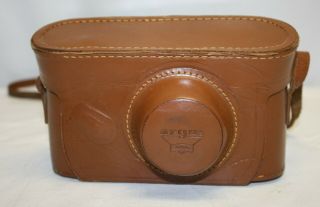 Vintage Argus 5 Piece Leather Camera Case With Strap