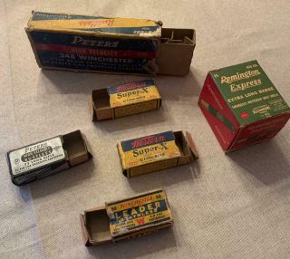 Vintage Remington Express Box 410 Ga Empty Ammo 22 Long Rifle Peters Winchester