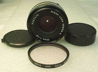 Vintage Nikon Lens Series E 50mm 1:1.  8 Lens