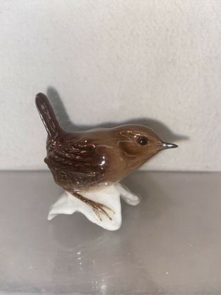 Vtg Rare Goebel West Germany Miniature Wren Bird Figurine Baby Chick