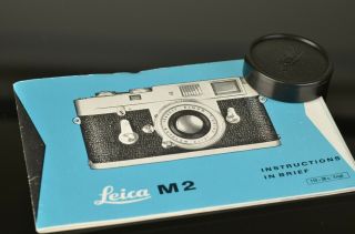 Leica M2 Instruction Book English,  Lens Cap F/leica 50mm35mm Summicron Summaron