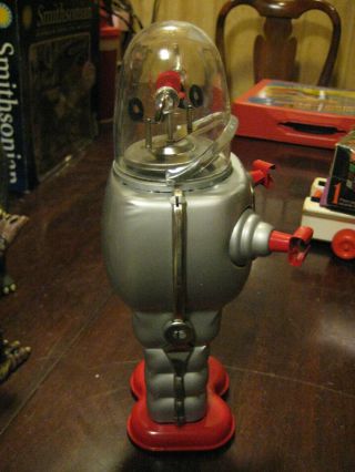 Retired Vintage Ha Ha Toys Tin Wind Up Piston Action Robot JAPAN NO BOX 2