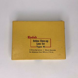 Kodak Retina Close - Up Lens Set Type N Boxed Set Of 2 32mm Diameter