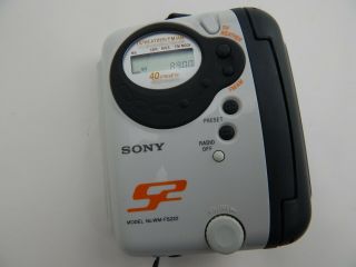 Sony Walkman Cassette Player Model No Wm - Fs222 Vintage Am Fm Tv Weather