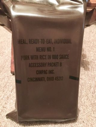 3x 1994 Dop Vintage Brown Bag Mre’s Freshly From Climate Controlled Case