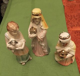 Vintage Josef Originals Set Of Three Wise Men Japan Large 13 " Christmas Nativity