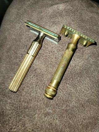 Vintage Patented 1932 Gillette Safety Razor Shaver Made In Canada