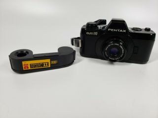 Pentax Auto 110 Slr Camera W/24mm Lens & Strap
