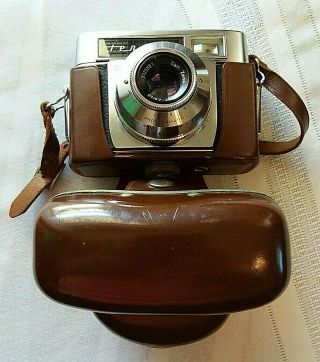 Vintage Zeiss Ikon Tenax 35mm Camera w/Carl Zeiss Tessar 50mm F2.  8 Lens w/Case 2