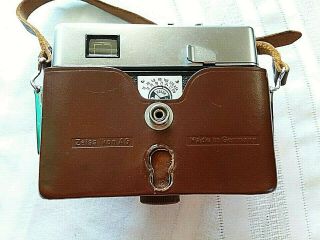 Vintage Zeiss Ikon Tenax 35mm Camera w/Carl Zeiss Tessar 50mm F2.  8 Lens w/Case 3