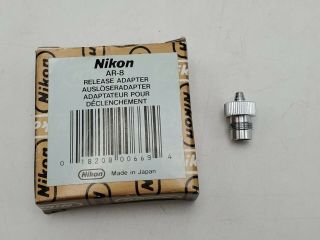 Nikon Ar - 8 Shutter Release Adapter For Ar - 2/ar - 4 Cable Releases F/f2 Cameras