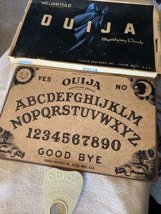 Vintage Ouija Board Game William Fuld Parker Brothers