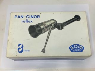 Vintage Som Berthiot Paris Pan Cinor F=10a30 1:2.  8 Movie Camera Lens W/ Box