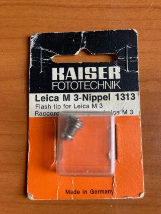 Leica M3 M2 Kaiser Fototechnik M 3 Type Flash Adapter Nipple