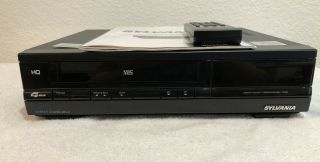 Vintage Sylvania Vc4243at01 4 - Head Vcr Video Cassette Recorder Vhs Player 9/10