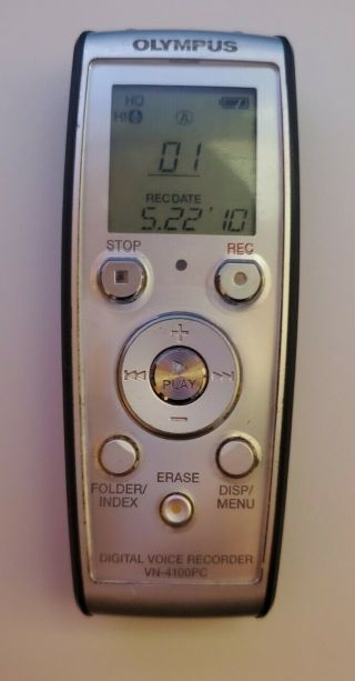 Vintage Olympus Vn - 4100pc (256 Mb,  144 Hours) Handheld Digital Voice Recorder