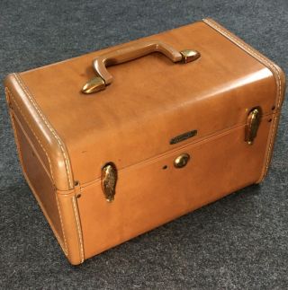 Vintage Sampsonite Schwayder Bros 4612 Train Travel Makeup Case Luggage Pat
