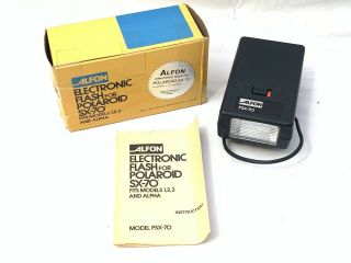 Alfon Electronic Flash For Polaroid Sx - 70 Land Cameras Psx - 70 Mib