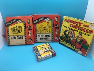 Vintage 8 Mm Reel Abbott Costello Popeye Our Gang Kiddie Movie
