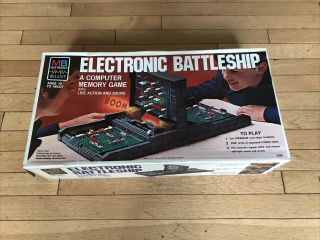 Electronic Battleship Board Game 1977 Vintage Mb Milton Bradley Complete