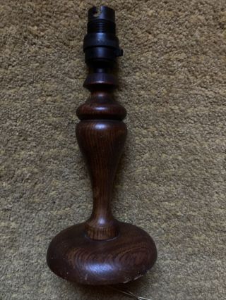 Vintage 25cm Wooden Turned Table Lamp Base 1930s? 1940s?