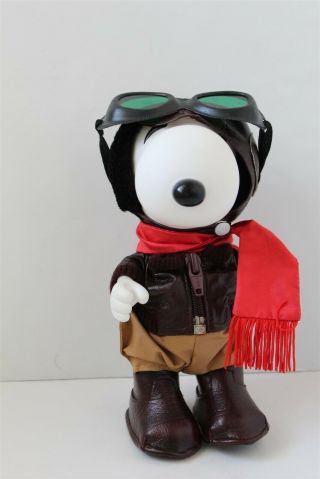 Vintage Peanuts Snoopy Flying Ace Vinyl Collector Doll Determined Productions