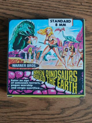 When Dinosaurs Ruled The Earth 8mm Film - Terrors & Sacrifices.  Never Viewed.