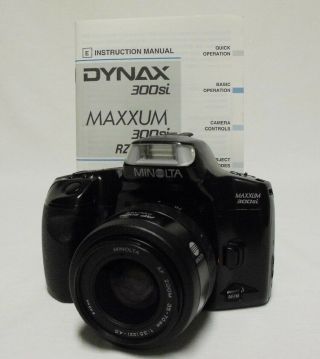Minolta Maxxum 300si 35mm Slr Film Camera W/35 - 70mm Af Lens Student Photography