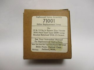 Baia Replacement Bulb 71001 (209 Lamp) For Many Baia Movie Editors.