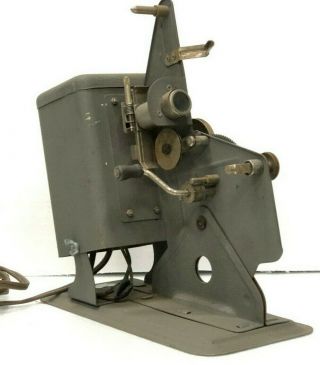 8mm Silent Movie Projector Hand Crank Electric Light Antique Steampunk Viewer