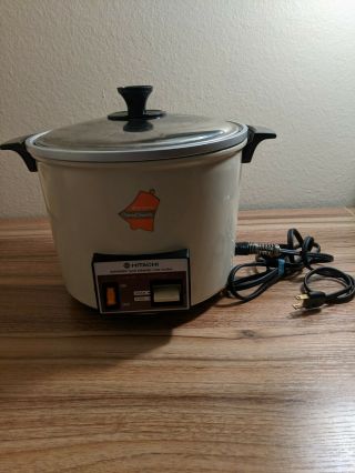 Vintage Hitachi Chime - O - Matic Rd - 6103 10 Cup Rice Cooker Food Steamer