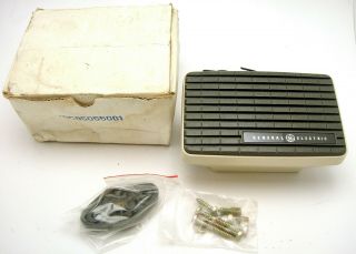 Vintage General Electric Auxilliary Radio Cb Speaker Auto Car