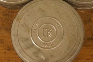 (3) Vintage Kodak Eastman Company Movie Film Tin Canisters No.  2349 2