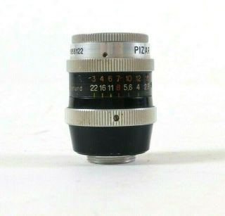 Kern Paillard Pizar 5.  5mm F/1.  9 D - Mount Lens for 8mm Cameras being As - Is. 2