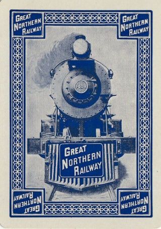Railroads - Great Northern Railway - 1 Old Wide Single Vintage Playing Cards