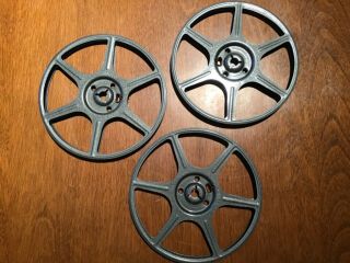 3 Compco Corp.  Film Reels 5” 200 Feet Empty Take Up Reel Storage 8mm 8 Usa