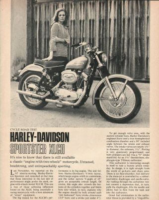 1967 Harley - Davidson Sportster Xlch - 4 - Page Vintage Motorcycle Road Test Article
