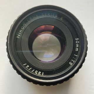 Vintage Nikon Lens Series E 50mm 1:1.  8 Lens Front Cap