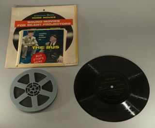 1966 Laurel And Hardy In The Bus 8mm Movie And Record 8 " X9 "