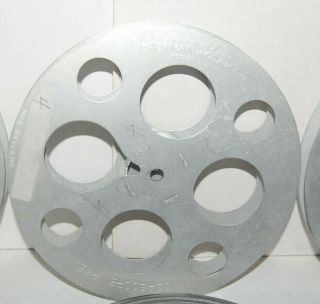 1 - 400ft 16mm Aluminum Metal Film Movie Projector Reel 7 Inches In Diameter