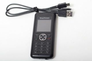 Vintage Sony Ericsson J132 Mobile Phone Black Virgin Mobile 2