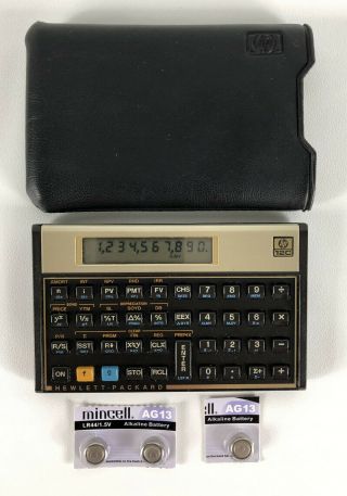 Hewlett Packard Hp 12c Programmable Financial Calculator Case Vintage - 124